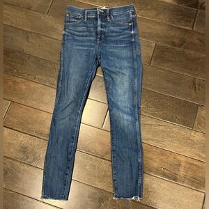 Madewell jeans 10” high rise skinny size 27